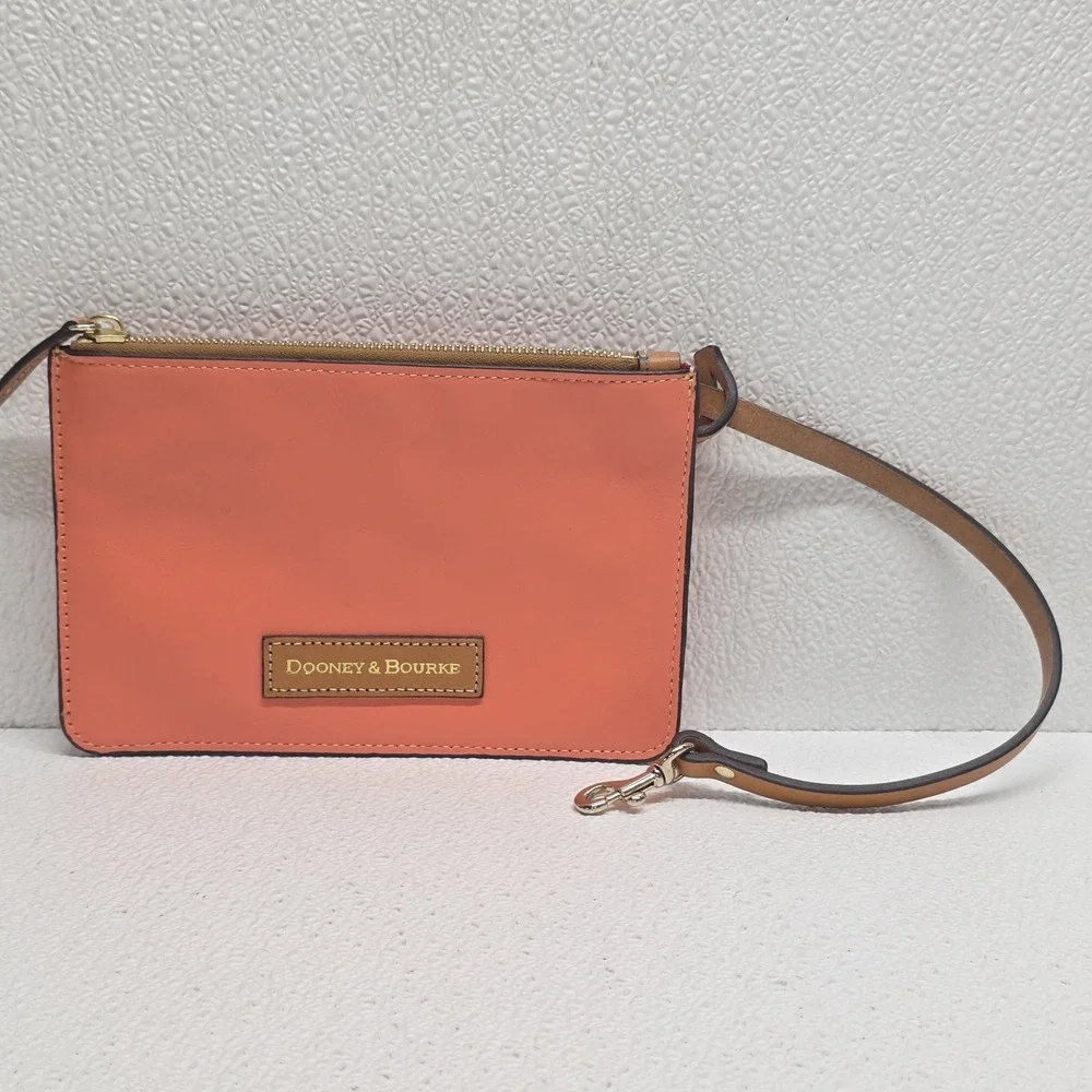 Dooney & Bourke Coral Pink Wristlet Pouch